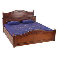 Teak Wood Double Cot Bed