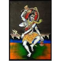 Flamboyant Shiva - Batik Painting