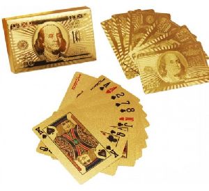 24 Karat Gold Plated Playing Cards