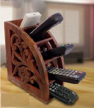 Wooden Multi Remote Control Holder