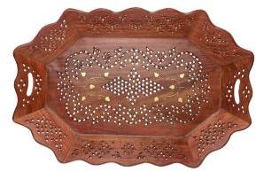 VIAN0763 Wooden Fruit Serving Tray