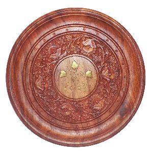 Wooden Handcrafted Plate