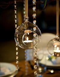 Glass Hanging Light Bowl