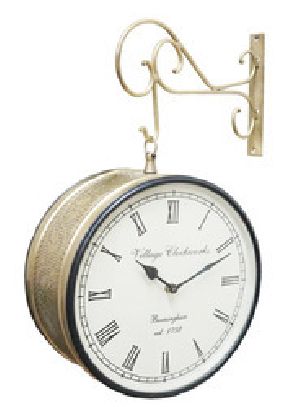 Double Sided Station Wall Clocks