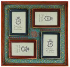 Painted Wooden Collage Photo Frames