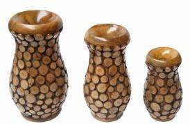 Wooden Flower Vase