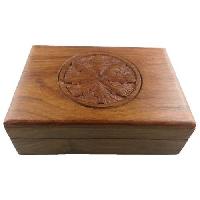 Hand Carved Wooden Tea Box