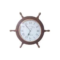 Wooden Wheel Wall Clock