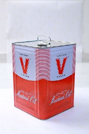 Square Tin Container