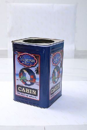 Square Tin Container