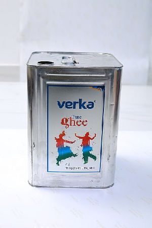 Square Tin Container