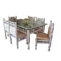 Sankheda Wooden Dining Table Set