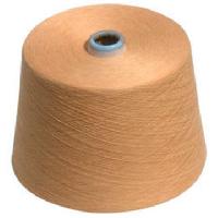 Recycled cotton polyester dyed yarn
