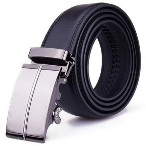 black leather belt