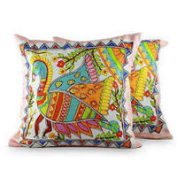 Madhubani Art Cushion Cover