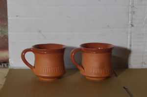 terracotta tea cup