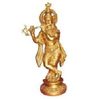 Brass Krishna Statue