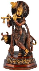 Cow Krishna Statue