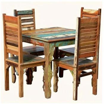 Reclaimed Wooden Dining Set