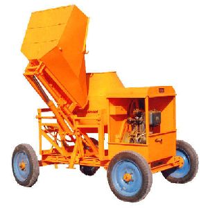 Concrete Mixing Machine with Hydraulic Hopper