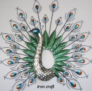 wall hanging of peacock