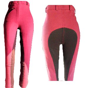Ladies Knitted Cotton Lycra Fabric Two Tone Breeches