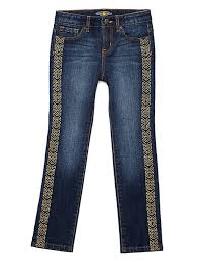 embroidered jeans