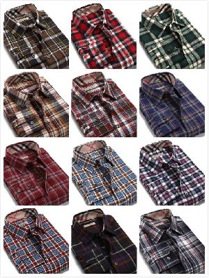 mens casual check shirts