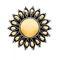 Dual Toned Sunflower Ring