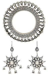 Ethnic Statement Earring Set