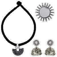 Sun Motif Silver Set