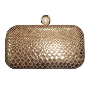 Leather Box Clutch