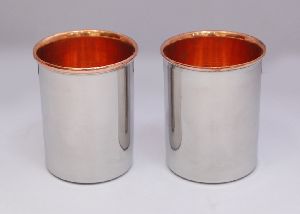 Plain Steel Copper Glass