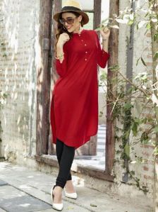 Reyon Red Kurtis