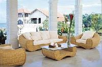 Luxurious Cane Sofa Set