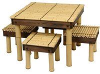 Bamboo Tea Table Set