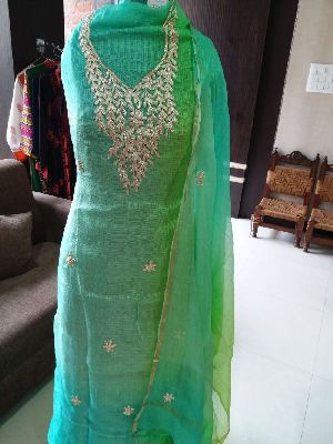 Gota Patti Dress Material