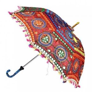 INDIAN EMBROIDERY DESIGNER UMBRELLA