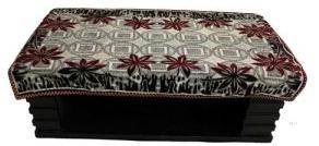 Floral Print Red Table Cover