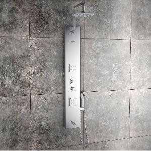 Pearl Steel Matte Shower Panel