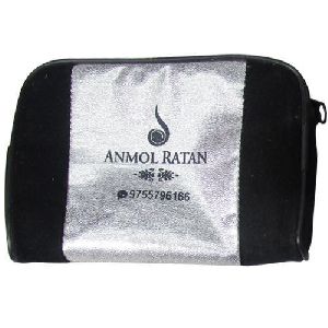 Silver & Black Jewellery Packaging Pouch