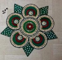 Acrylic Green Rangoli