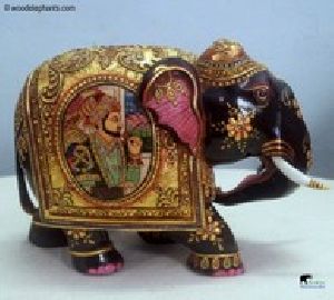 Gold Painted Decorative Elephant