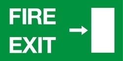 Fire Exit Sign Board