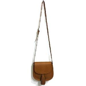 Ladies Leather Tassel Sling Bags