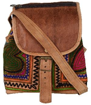 embroidered leather bags