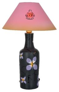 RURALSHADES Terracotta Hand Painted Table Lamp Handicraft