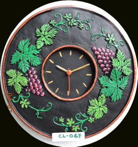 Terracotta Designer Wall Clock Nature Design