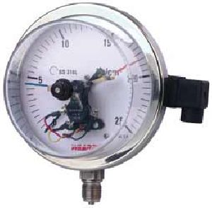 SS PRESSURE GAUGE TYPE ELECTRIC CONTACT