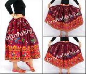 Indian Hand Embroidered Rabari Girl's Skirt